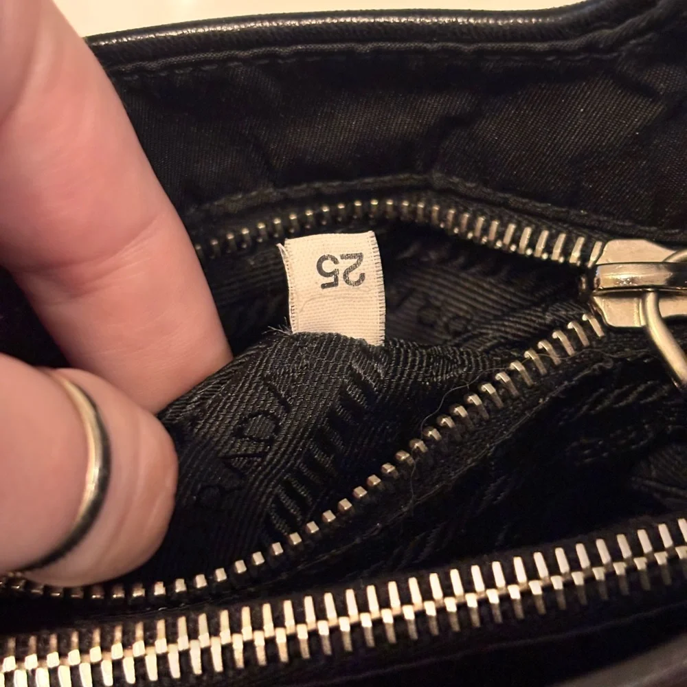 PRADA Black Leather & Nylon Mini Tassle Bag W/ COA & Dustbag LIKE NEW! - Picture 16 of 16